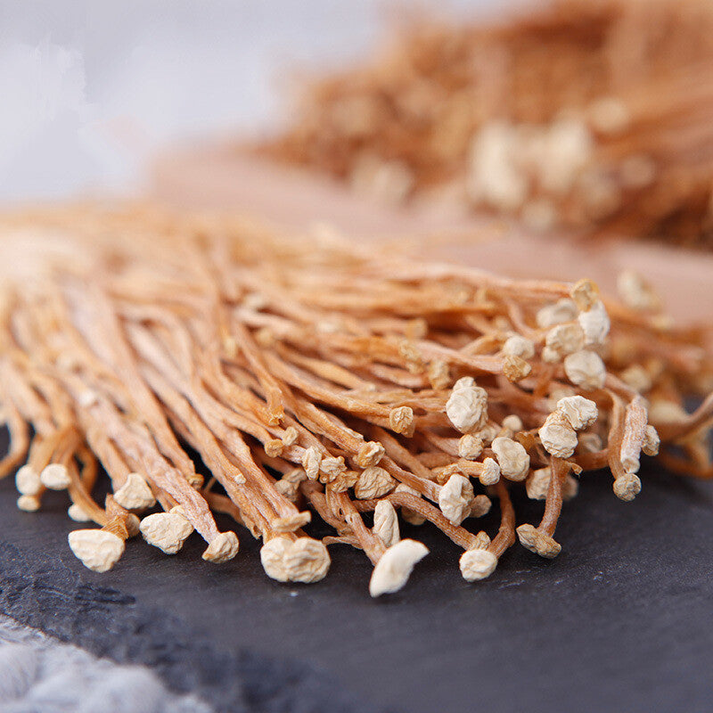 Chinese Flammulina Velutipes Jin Zhen Gu 50-500g Dried Enokitake Enoki Mushroom