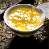 250g Yunnan Raw Pu'er Tea Brick Lincang Golden Leaf Puerh Tea Big Leaves Pu-erh