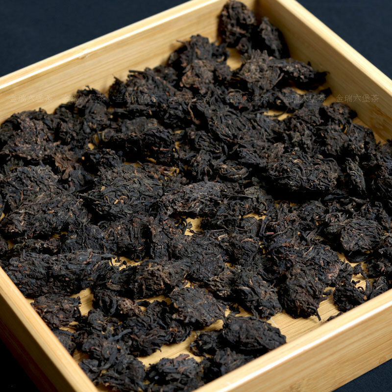 Guangxi Hei Cha Aged Wild Liu Bao Lao Cha Tou Golden Bud Nuggets Dark Tea 500g