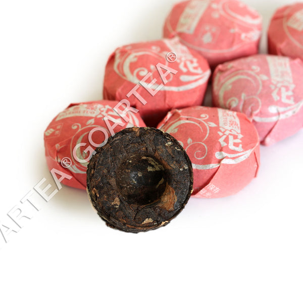 HELLOYOUNG yr Lotus Leaf Flavored Mini Ripe Cake Fitness Pu'er Pu erh Tea