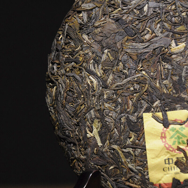 CHINATEA Brand Zhenpin Huangyin Pu-erh Tea Cake 357g Raw Puer Puerh Green