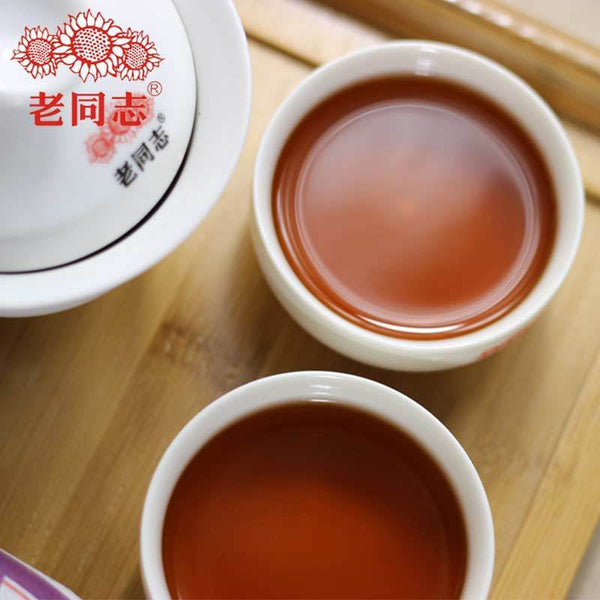 Ripe Puerh Tea Laotongzhi 908 Batch 141 High Quality Old Comrade