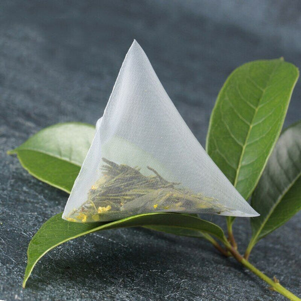 Dragon Well Green Tea Bags Loose Leaf with Sweet-scented Osmanthus Teabags 30g