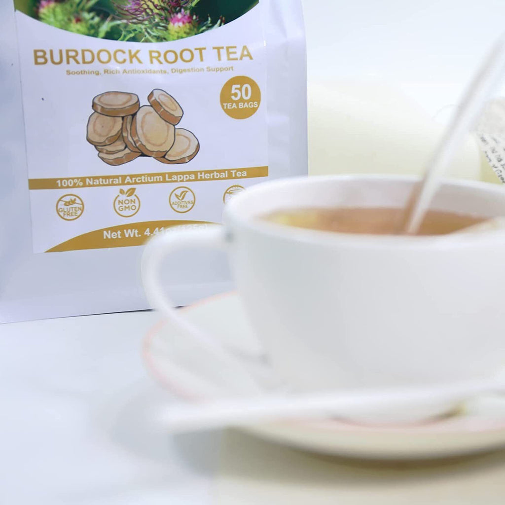 TEARELAE Burdock Root Tea 2.5g x 50 Count Natural Burdock Root Tea Bags