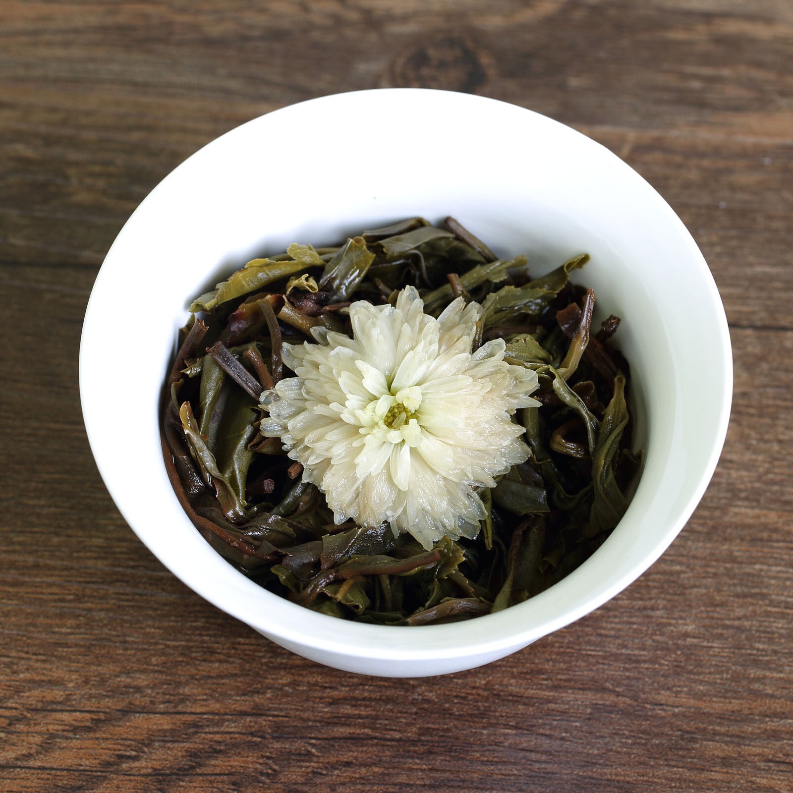 HELLOYOUNG 100g White Chrysanthemum Yunnan puer Pu'er Puerh Tea Raw Ball Tuo