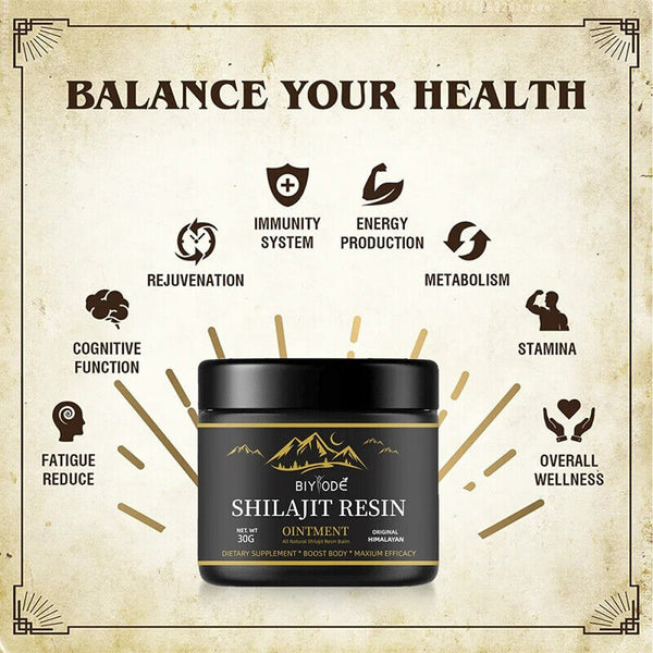 Himalayan Pure 100% Shilajit - Extrem Potente Organisches Weichharz, Fulvosäure