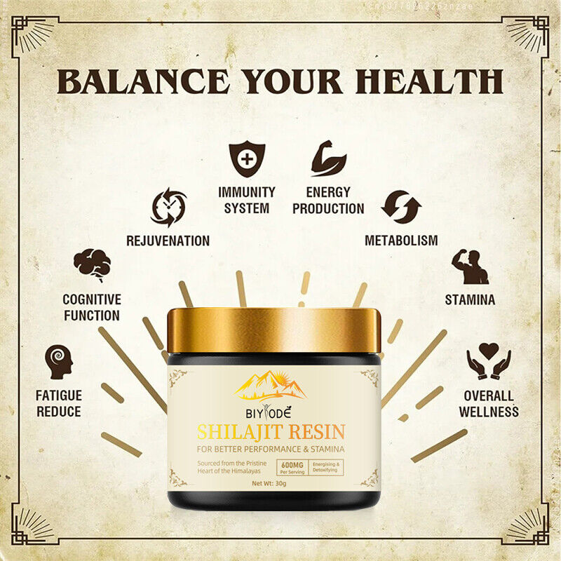 Shilajit Soft Resin Highly Potent Fulvic Acid Himalayan Pure 100% Organic