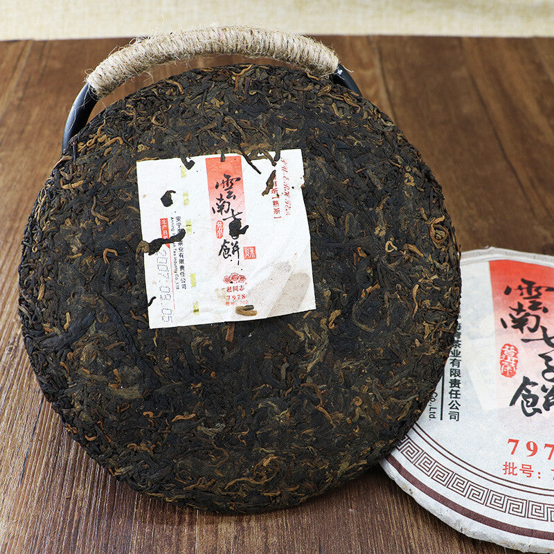 2007 "7978" Ripe Puerh Shu Cha 357g Cake Haiwan Laotongzhi Shou Pu'er Puer Tea Main image
