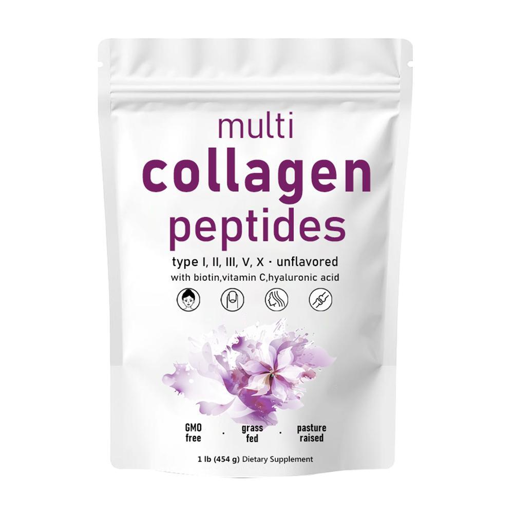 Premium Multi Collagen Peptides Powder - Hydrolyzed (Type I, II, III, V, X)