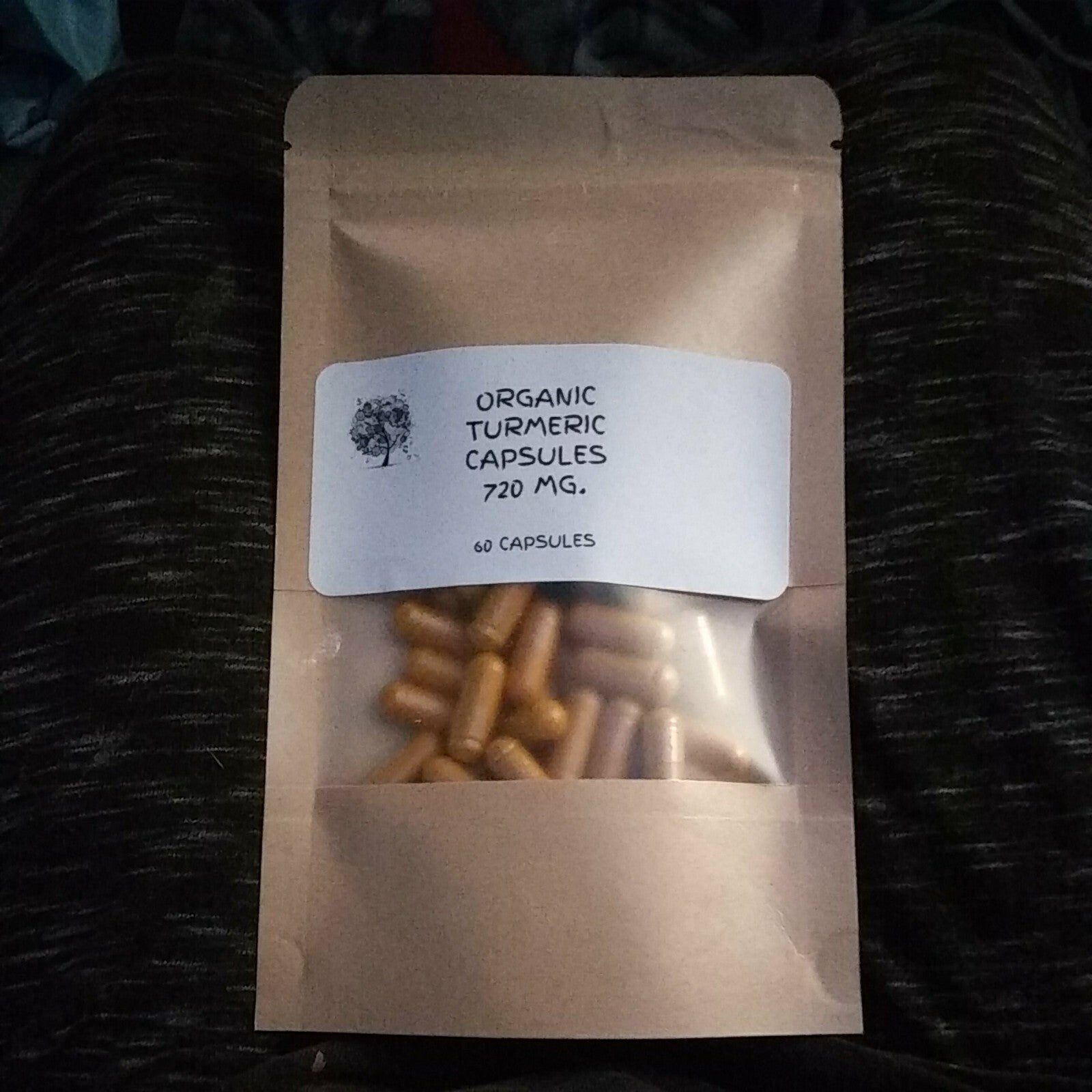 ORGANIC TURMERIC CURCUMIN CAPSULES~MG~ 30 CAPS~ ANTI-INFLAMMATORY 800 MG Main image
