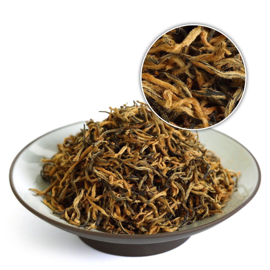 TeaHELLOYOUNG 10Pcs*5g Supreme Wuyi Jinjunmei Eyebrow Black Tea Golden-Buds TEA Secondary image