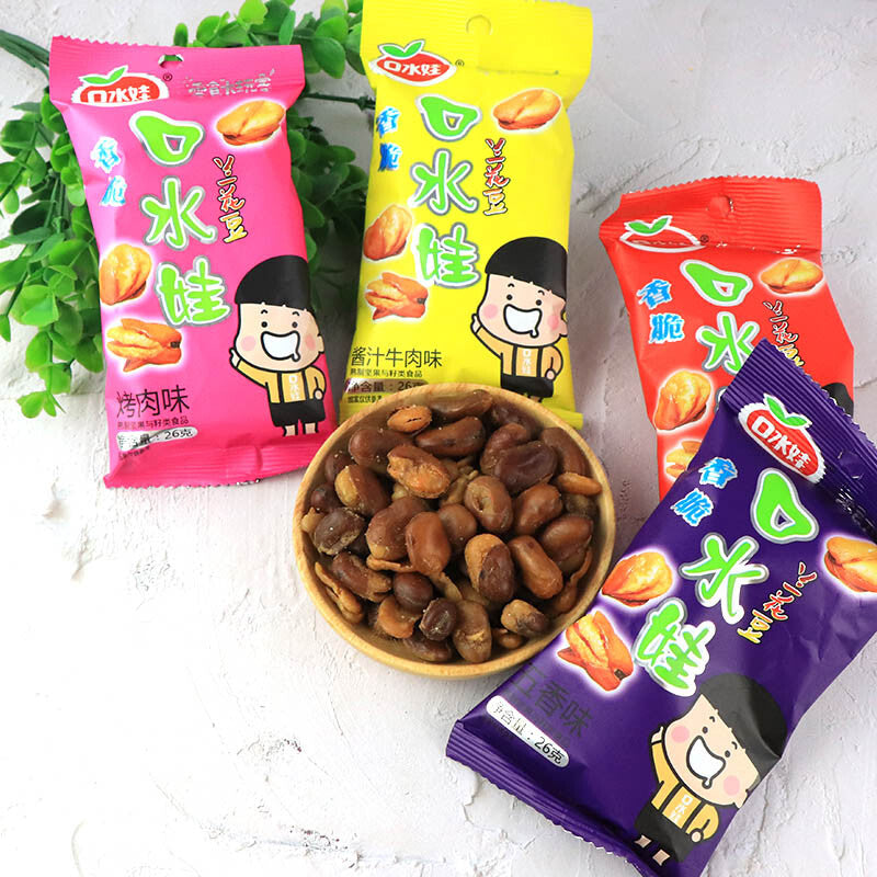 26g*10bags Koushuiwa Orchid Bean and Broad Bean Cooked nuts Snacks 兰花豆蚕豆 Main image