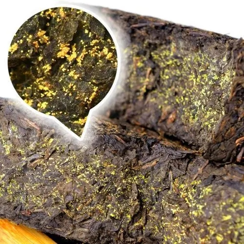 Anhua Black Tea Brick Jinhua Golden Flower Tea Original Fu Zhuan Tea 1000g