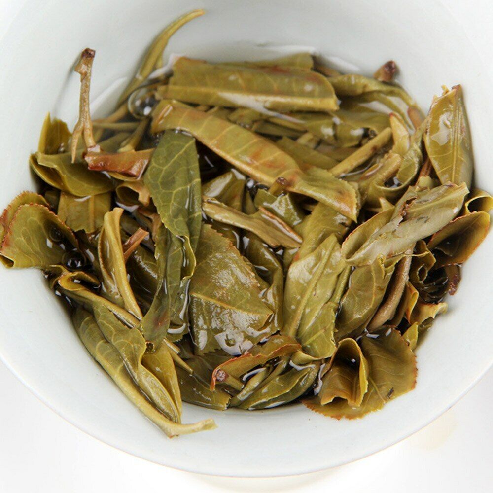 Peacock Green Brick Raw Puer Tea Yunnan Ancient Tree Sheng Puerh 1000g
