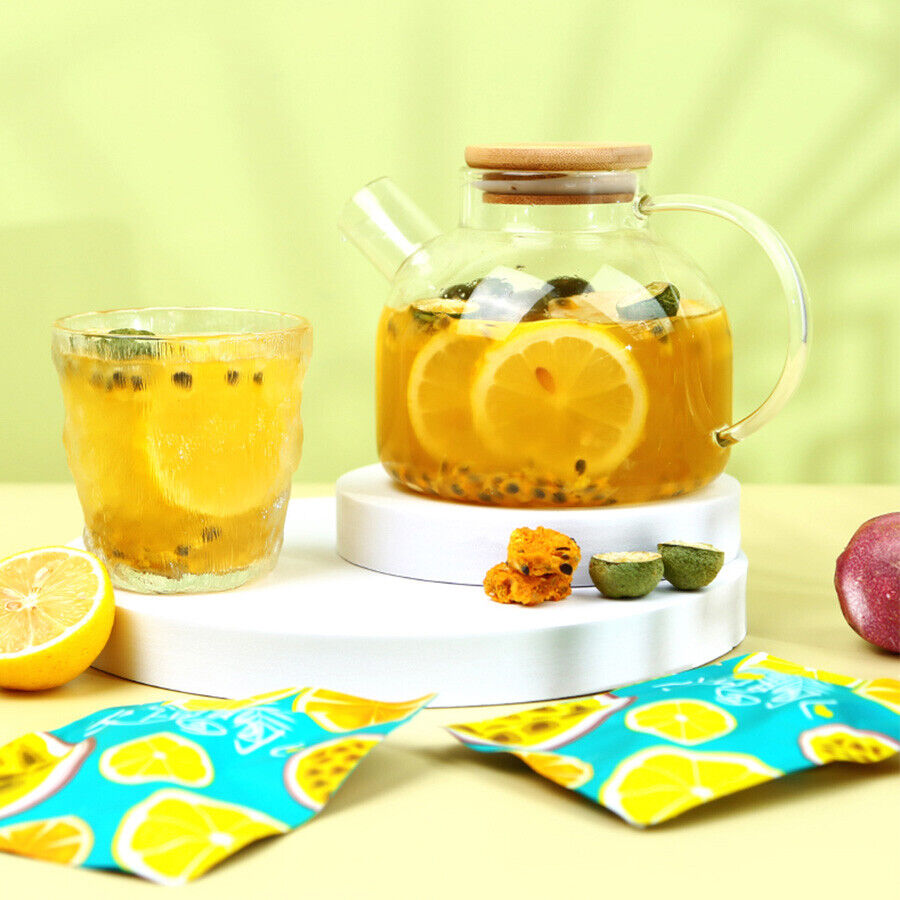 5pcs Chinese Dried Fruit Tea Teabags with Kumquat Passion Fruits Lemon Tea Bag Secondary image