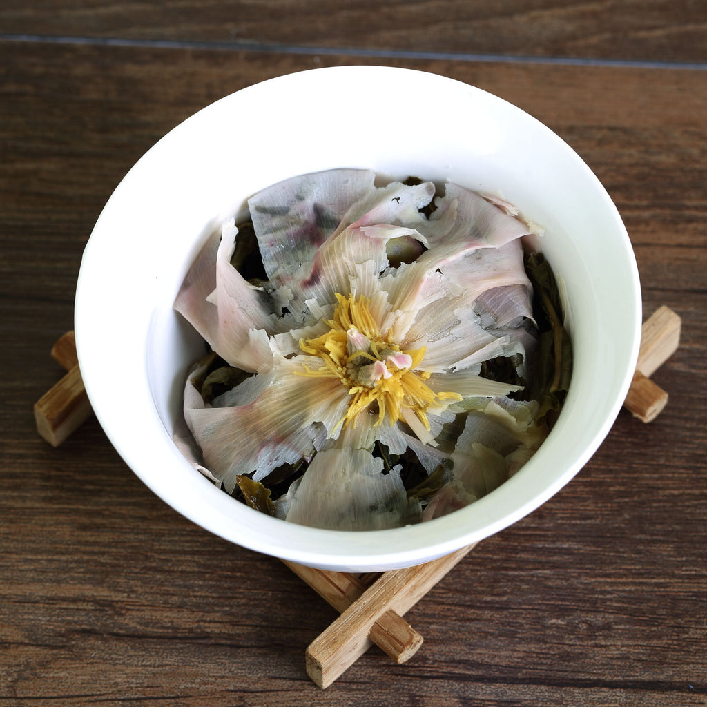 HELLOYOUNG Peony Flowers Yunnan Bulang puer Pu'er Puerh Tea Raw Ball Tuo