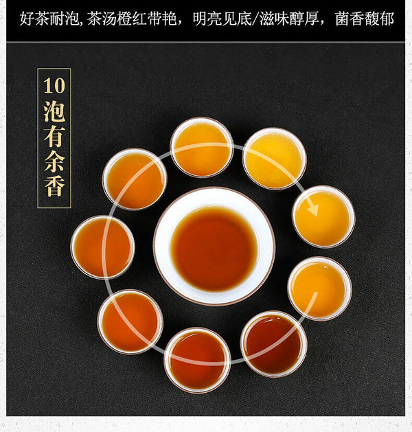 BAI SHA XI Tian Fu Cha Anhua Dark Tea Golden Flowers Fucha Brick Fu Zhuan 1000g