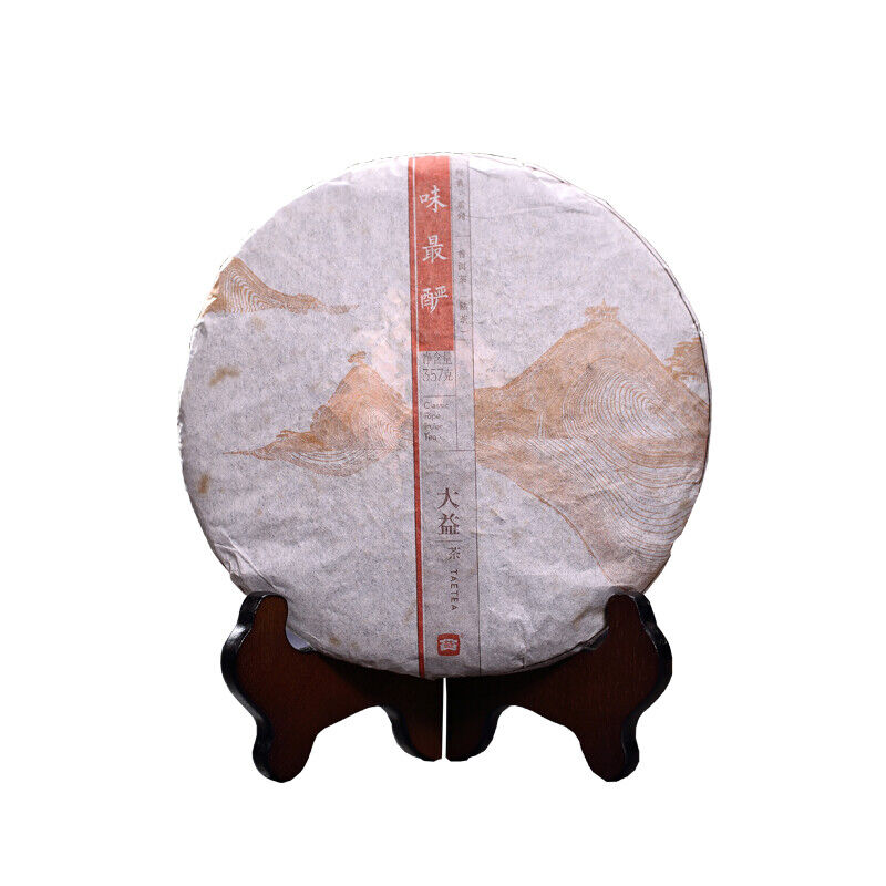 357g Menghai Taetea Dayi Wei Zui Yan Classic Pu'er Tea Cake Ripe Puerh Puer Secondary image