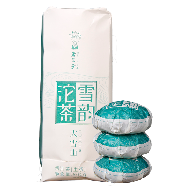 Lincang Big Snow Mountain * DR. PU'ER TEA Xueyun Tuocha Puer Raw Tea 500g