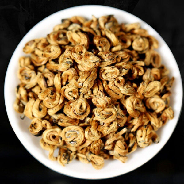 TeaYunnan Golden Spiral Black Tea Dianhong Red Single Bud Chinese Tea 250g