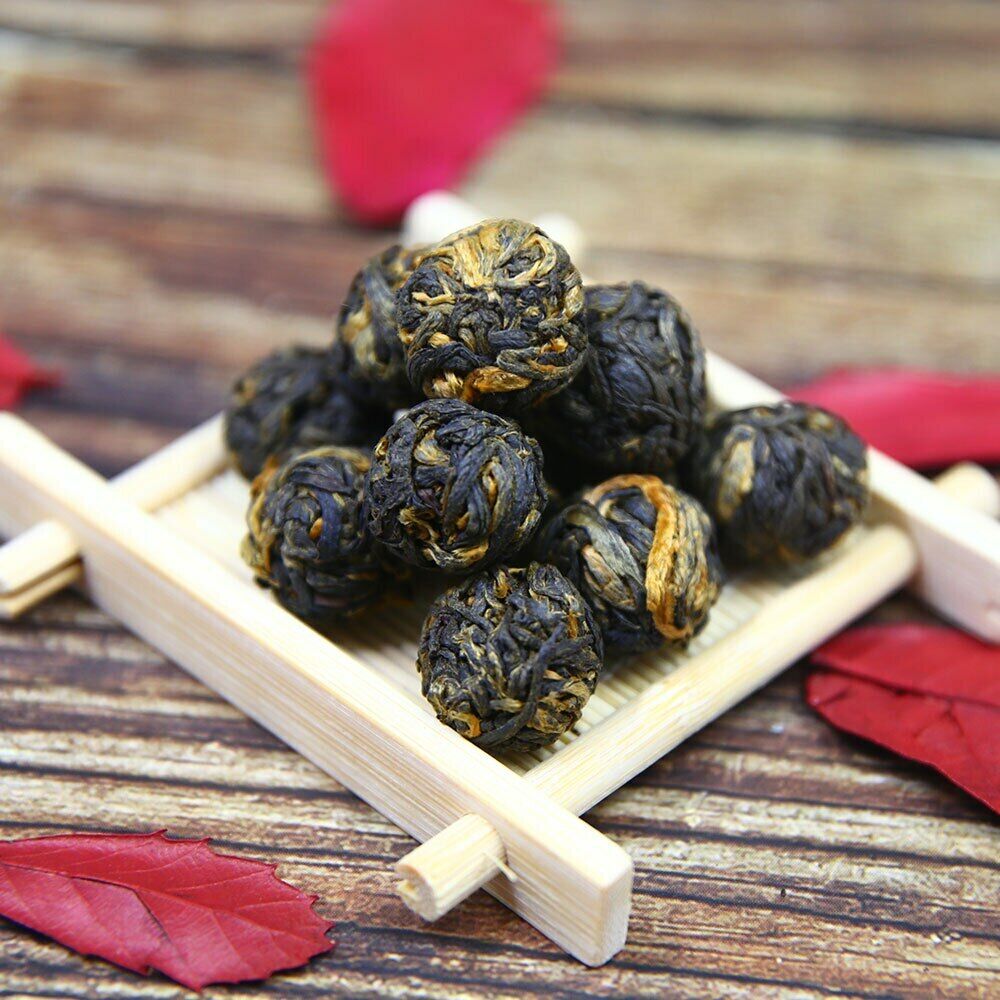 TeaYunnan Ancient Trees Golden Pearl Dian Hong Chinese Black Tea 100g