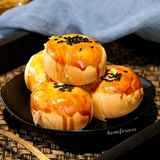 6 Pieces Bibizan Oubeila Egg Yolk Pastry Snacks 比比赞欧贝拉蛋黄酥