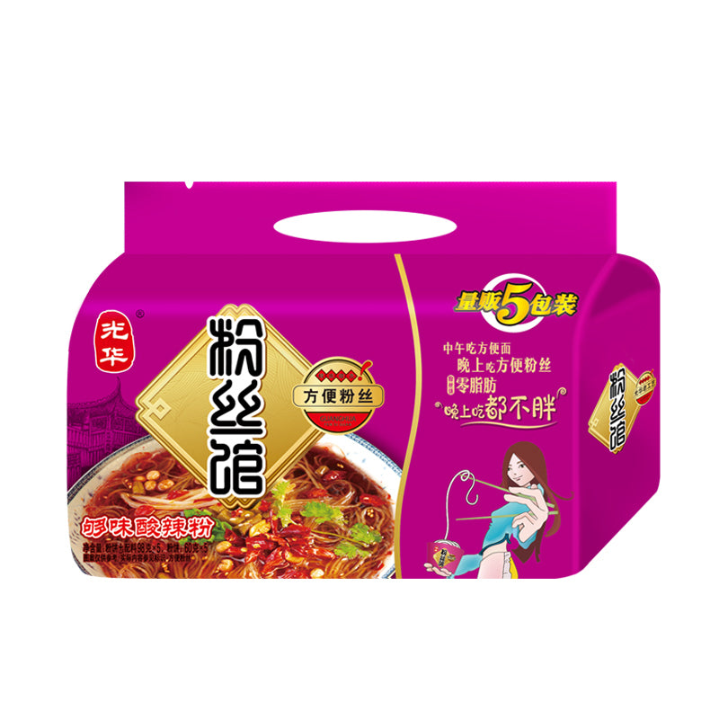 今麦郎光华粉丝馆酸辣粉 98gX5bag Hot and sour Vermicelli Chinese Food Snacks Main image