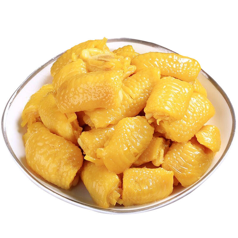 Salt baked chicken feet tendon chicken crispy bone deboning snack
