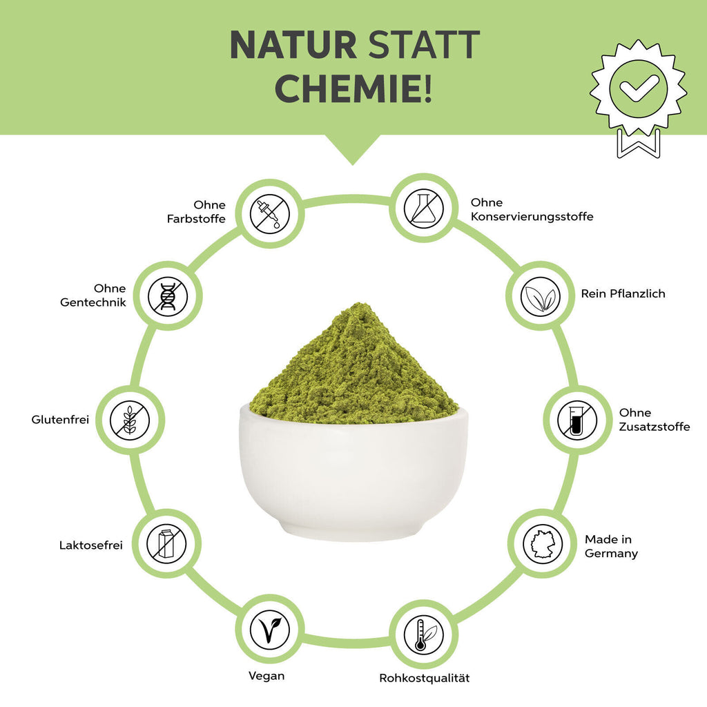 Bio Matcha Pulver Tee 50g | Premium Matchapulver | 100% ohne Zusätze | Grüntee