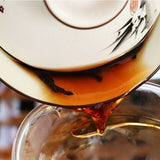 357g Ba Jiao Ting Li Ming 7590 Yunnan Ripe Qizibing Tea Aged RIpe Puer Tea Cake