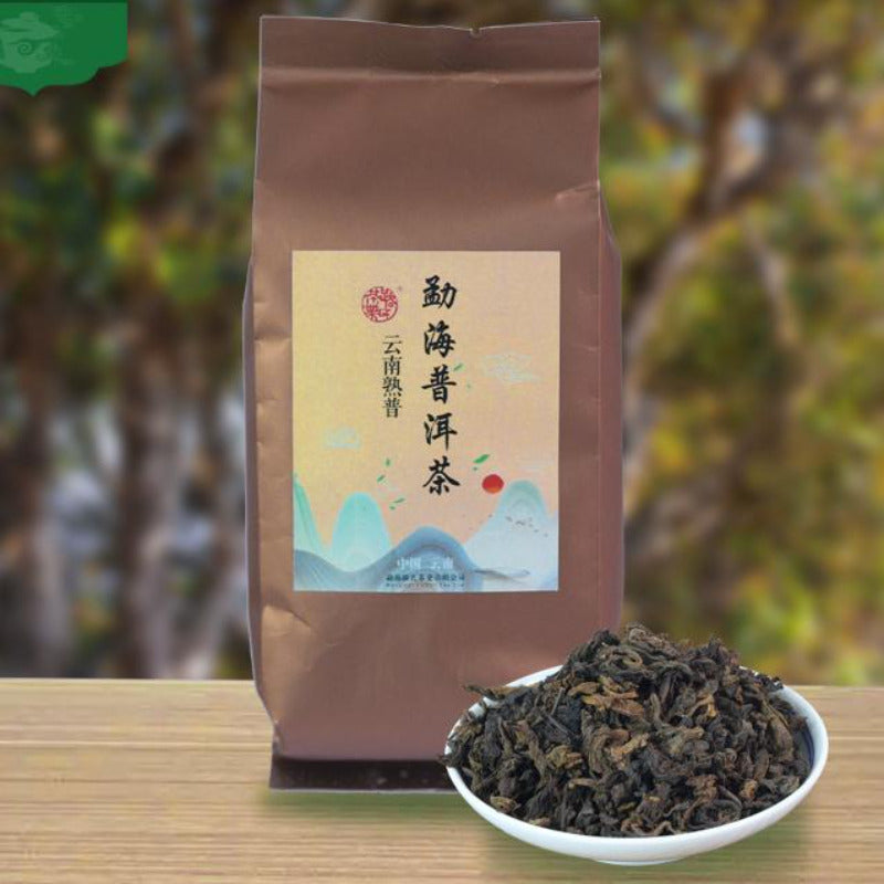 100g Menghai Ripe Puerh Tea Bag Packaging Pu-erh Loose Leaf Tea Yunnan Pu'er Tea Main image