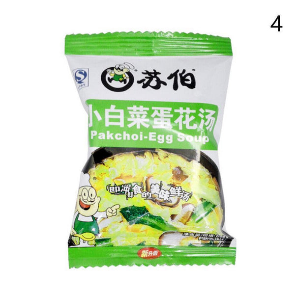 Instant Vegetable Egg Soup Freeze Dried Delicious Light Meal 1 Pack Premium