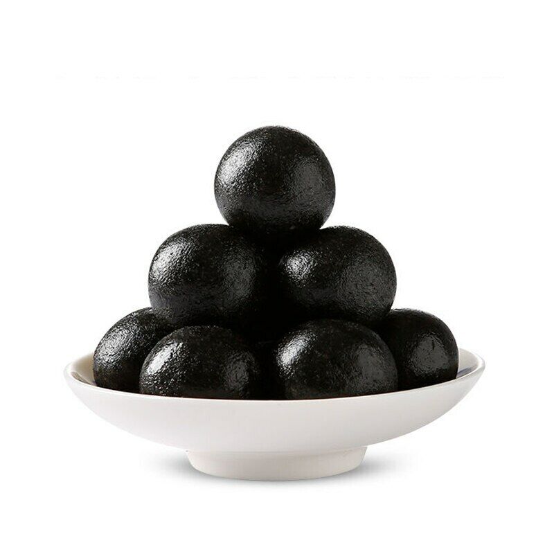 Handmade Balls with Sesame Seeds and Honey, Black Sesame Chinese Herbal Tea