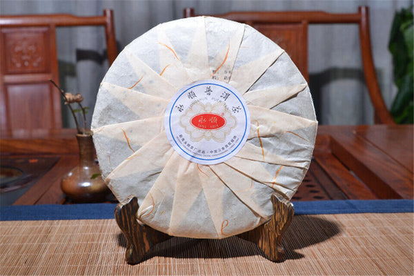 Qiao Mu Jin Zhen * Yunnan Puerh Golden Bud Pu-erh Tea Cake Ripe Puer Shu 357g