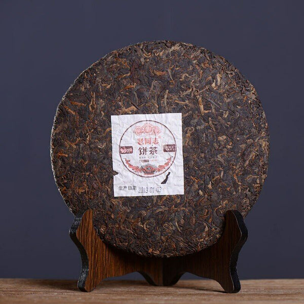 Old Comrade Haiwan Shu Puer Tea LaoTongZhi 9978 Batch 191 Ripe Puer 357g