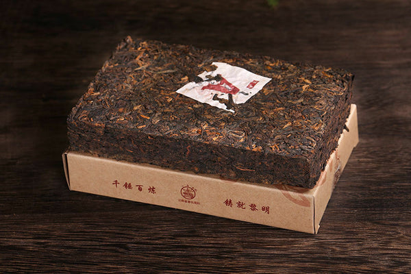 Ba Jiao Ting Classic A Brick Pu'er Tea Ripe Menghai Arbor Puer Pu-erh 250g/8.8oz