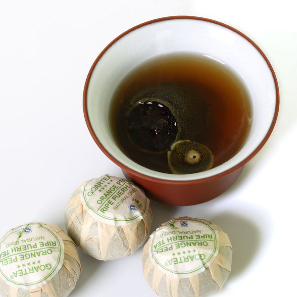 HELLOYOUNG Premium Xinhui Green Orange Peel Chenpi Citrus Pu'er Puerh Ripe Tea