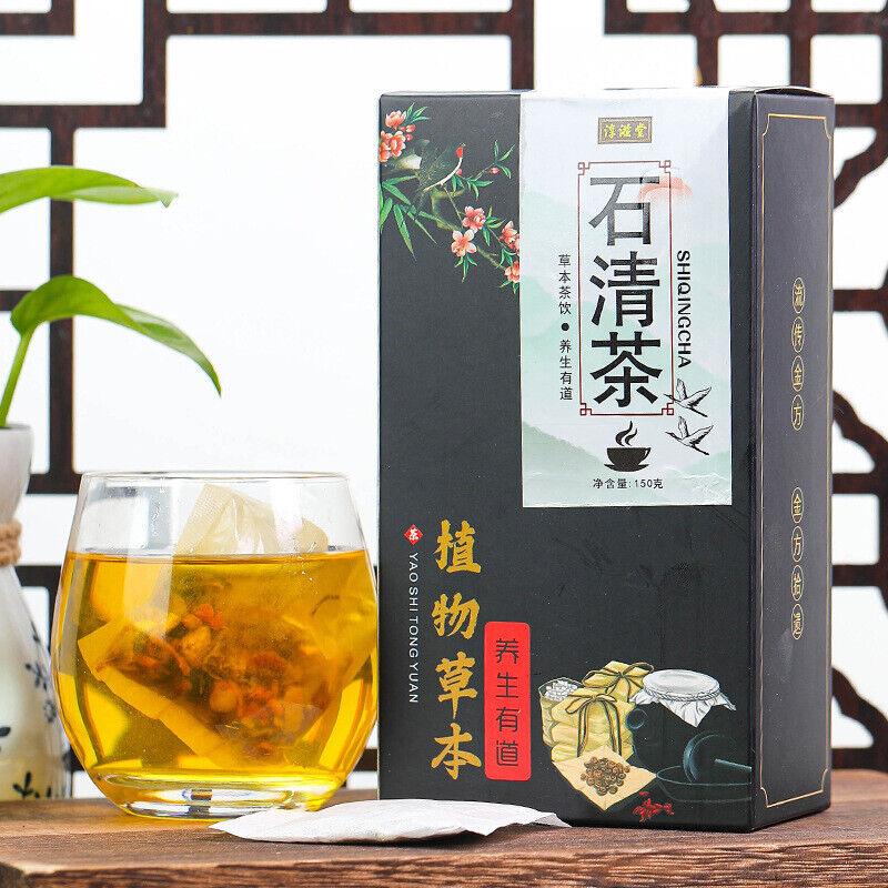 150 g Chunzitang-Stein-Klar-Tee 淳滋堂石清茶150g 鸡内金橘皮山楂甘草薏苡仁栀子多种原料 养生茶 花茶 代用茶 HOT Main image