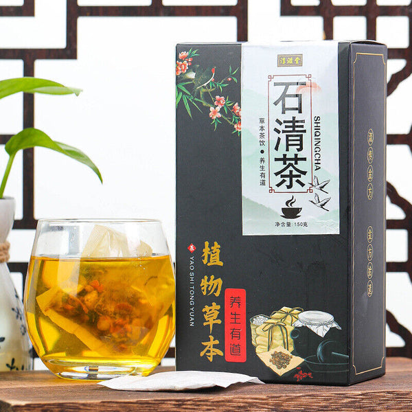 150 g Chunzitang-Stein-Klar-Tee 淳滋堂石清茶150g 鸡内金橘皮山楂甘草薏苡仁栀子多种原料 养生茶 花茶 代用茶 HOT