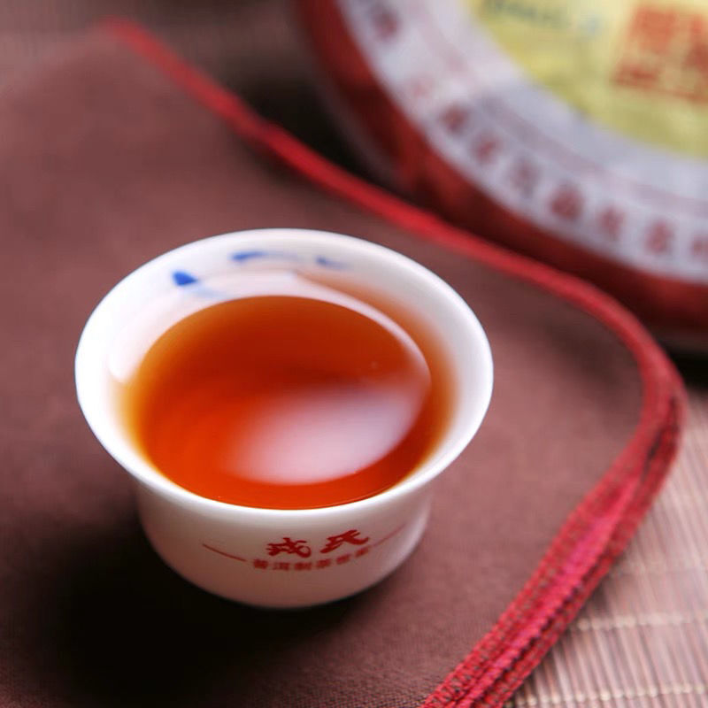 MENGKU Gong Ting Pu-erh Tea Cake Palace Pu'er Ripe Puer Tea 400g Cooked