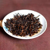 357g Ripe Pu'er Tea Cake Bulang Mountain Ancient Tree Puerh Cooked Tea Healthy