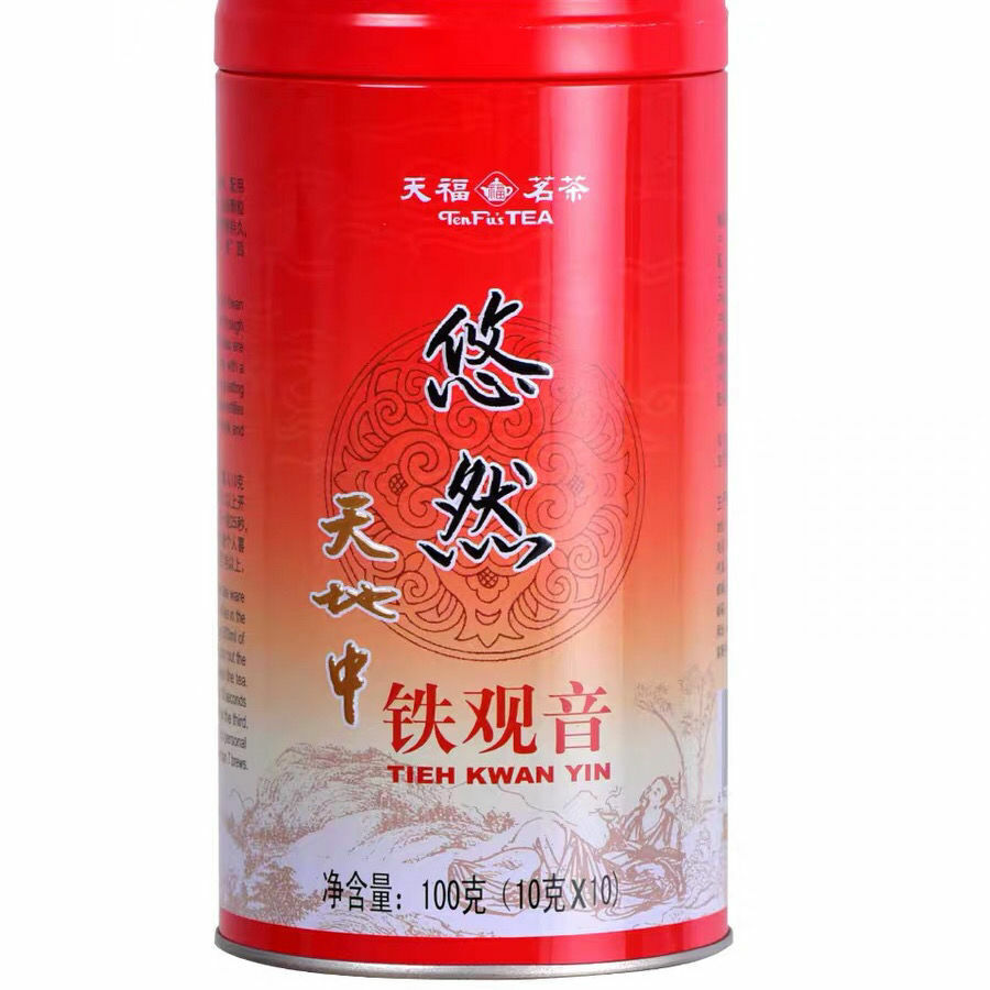 TenFu's TEA You Ran Fujian Tie Guan Yin Tieh Kwan Yin Oolong Tea 100g Tin