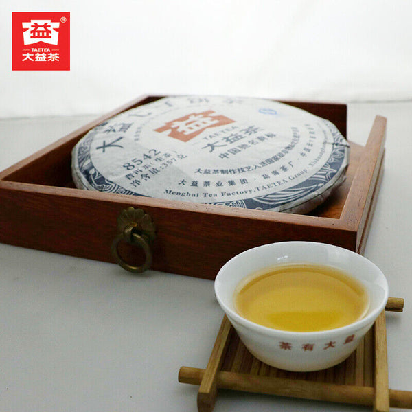 Premium Menghai Dayi 8542 Chi Tse Beeng Pu Erh 357g Raw Puer Shen Sheng Cha