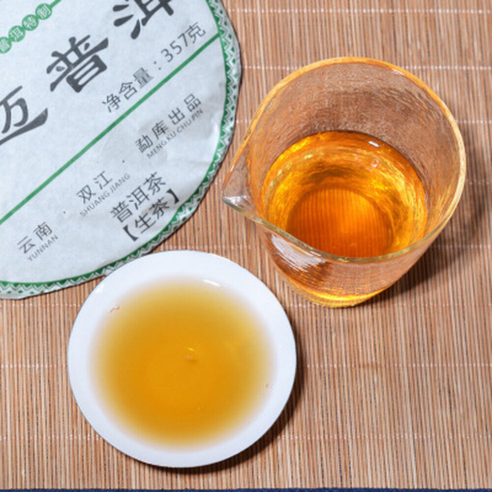 357g Ancestor Organic Jingmai Old Pu-erh Tea Pu'er Raw Tea Cake Puerh Green Tea
