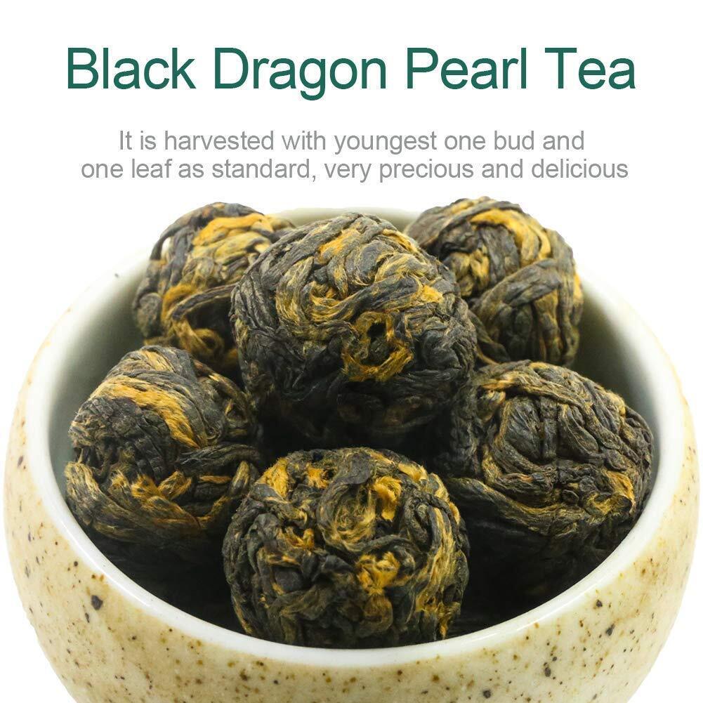 TeaFullChea Black Dragon Pearl Tea - Special Yunnan Black Tea 113g