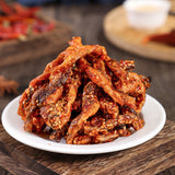 500g instant spicy fish skin honey Sweet spicy cod skin seafood snack 香辣鱼皮海鲜小吃
