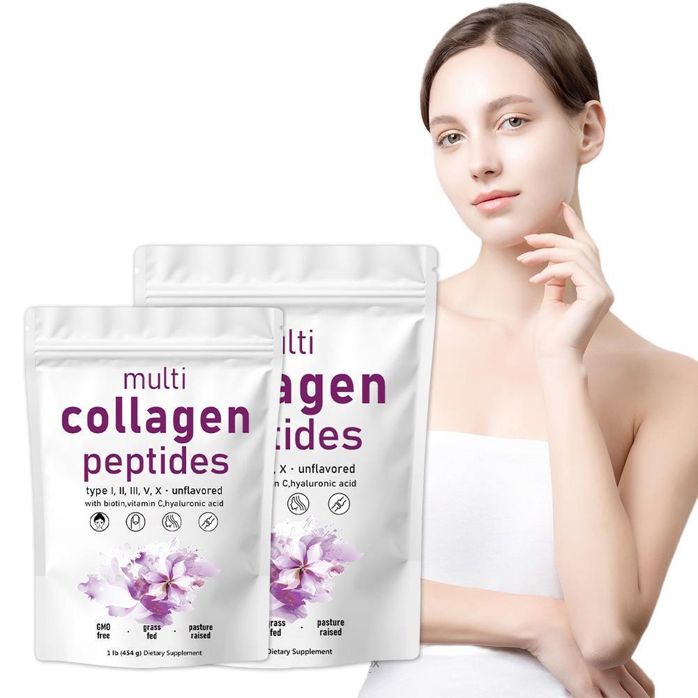 Premium Multi Collagen Peptides Powder - Hydrolyzed (Type I, II, III, V, X)