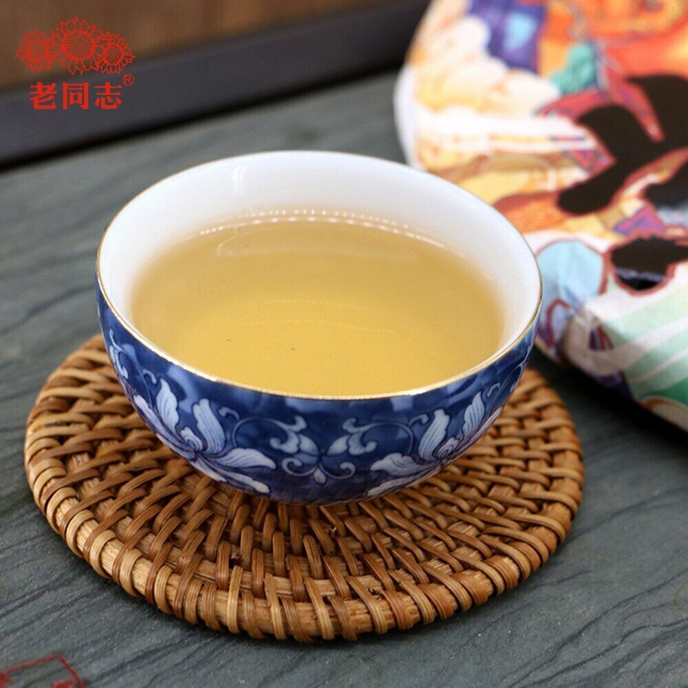 Haiwan Zodiac Bull Raw Puerh Bring You Joy and Luck Sheng Puer Tea 400g