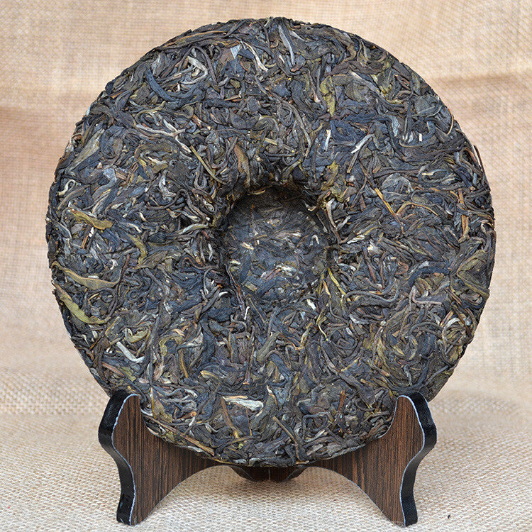 357g Pu'er Tea Raw Puer Tea  Lincang Tea Mengku Old Tree Tea District Qizi Cake