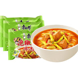 5Bags Kangshifu Pickled Pepper Beef Instant Noodles Chinese Food 康师傅泡椒牛肉面5连包